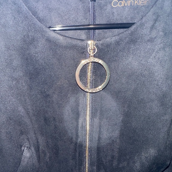 Calvin Klein Suede Dress. - Picture 2 of 6